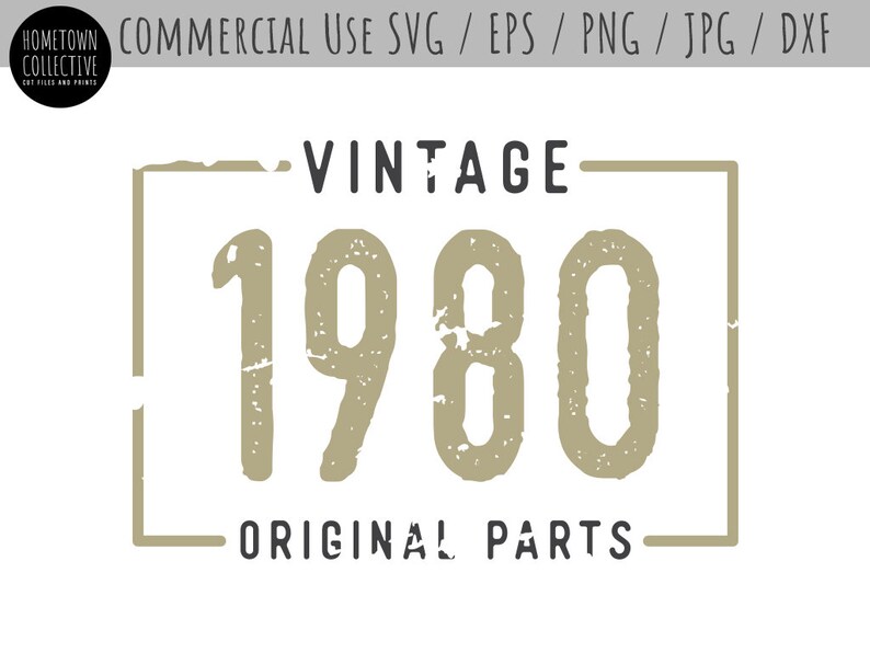 Download Birthday Svg 38th Birthday Svg Vintage 1980 Svg Original | Etsy