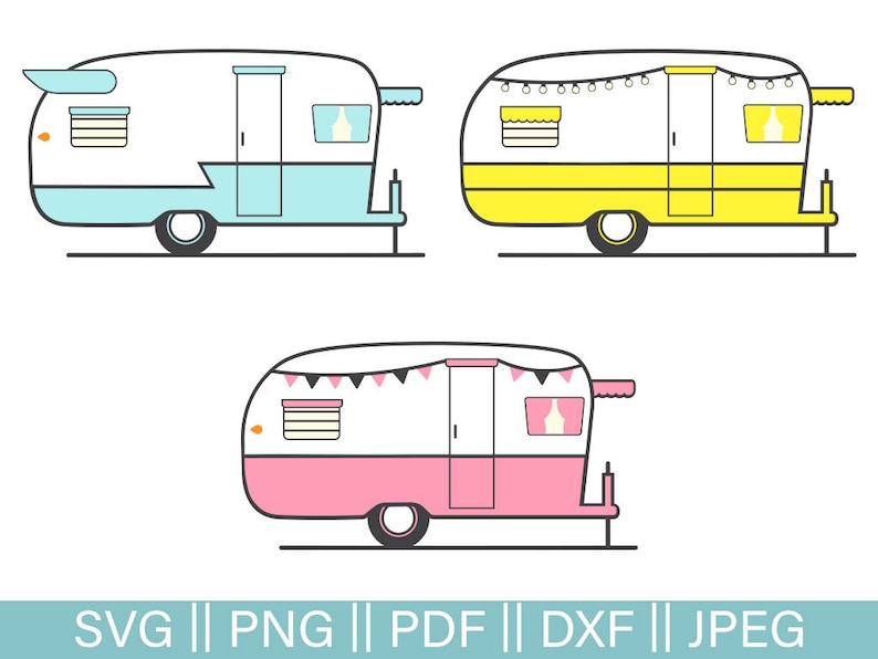 Download Retro Rv Cut Files SVG Camper Pack SVG Cutting File Retro ...