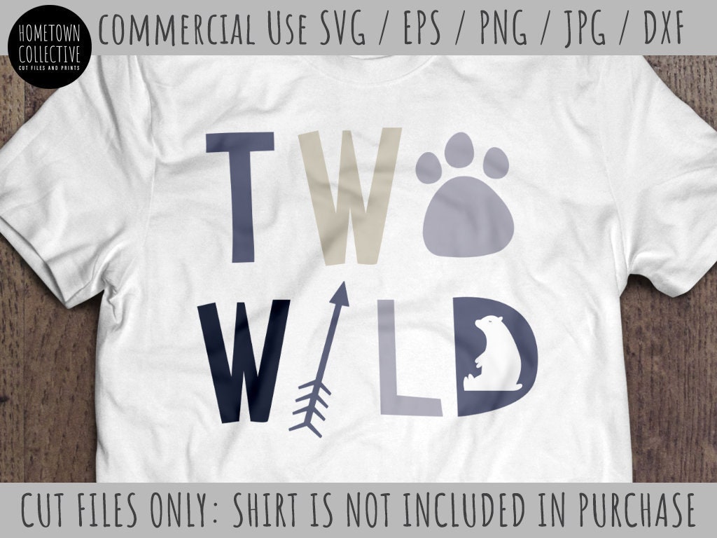 Download Birthday Svg 2nd Birthday Svg Two Wild Svg Too Wild Svg Etsy
