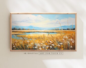 Frame TV Art Fall Fields for Samsung Frame TV, TV, Digital Download