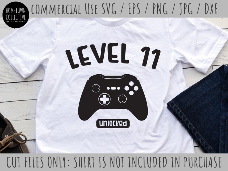 Download Birthday Svg 11th Birthday Svg Dxf Video Game Theme Level ...