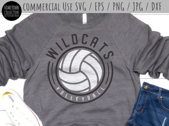 Wildcats Volleyball Svg Youth Sports Svg Volleyball Cut | Etsy