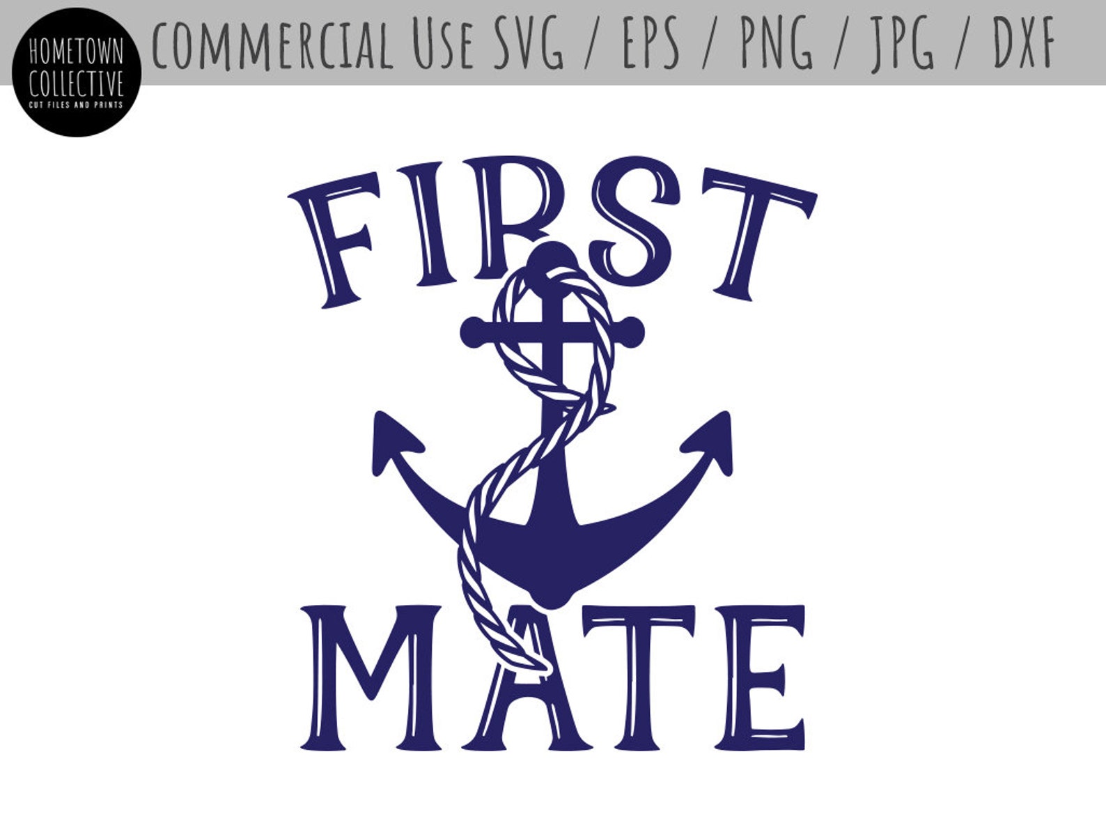 First Mate Svg Sailing Svg Anchor Svg Dad Svg Mom Svg Etsy