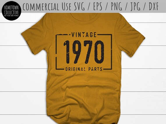 Download Birthday Svg 1970 Birthday Over The Hill Svg Vintage 1970 Etsy