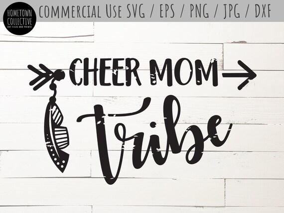 Download Cheer Mom Tribe Svg Cut File Boho Feather And Arrow Etsy