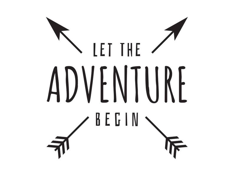 Adventure Print Printable Decor Let the Adventure Begin | Etsy