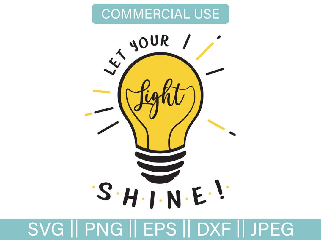 Bible Quote SVG, Let Your Light Shine SVG, Cut File, Commercial Use SVG ...