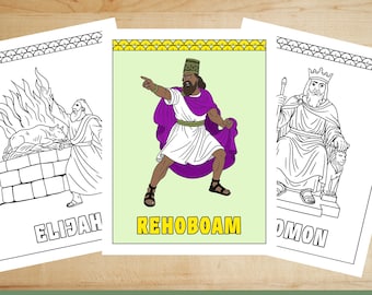 The Division of Israel History Coloring Pages | Classical Education & Homeschool Curriculum Digital Printable Files