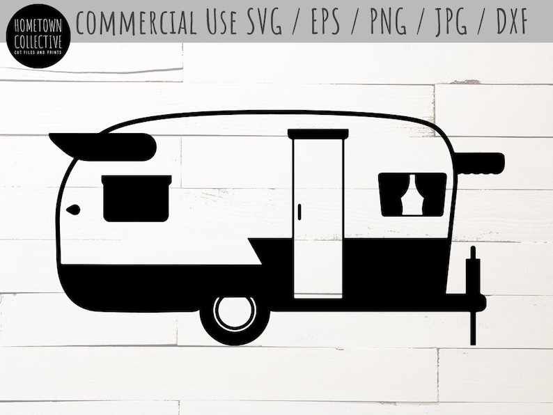 Retro Camper Svg Retro Rv Single Layer Svg Easy Svg Cute | Etsy