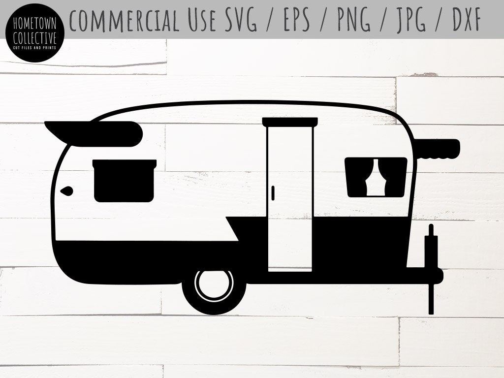 Download Retro Camper Svg Retro Rv Single Layer Svg Easy Svg Cute | Etsy