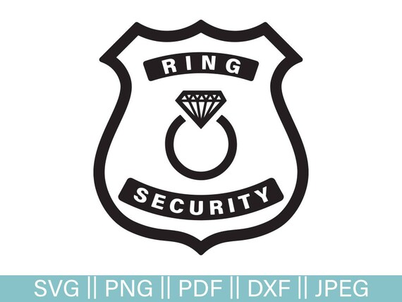 Wedding Svg Ring Security Svg Ring Bearer SVG Cute Wedding | Etsy