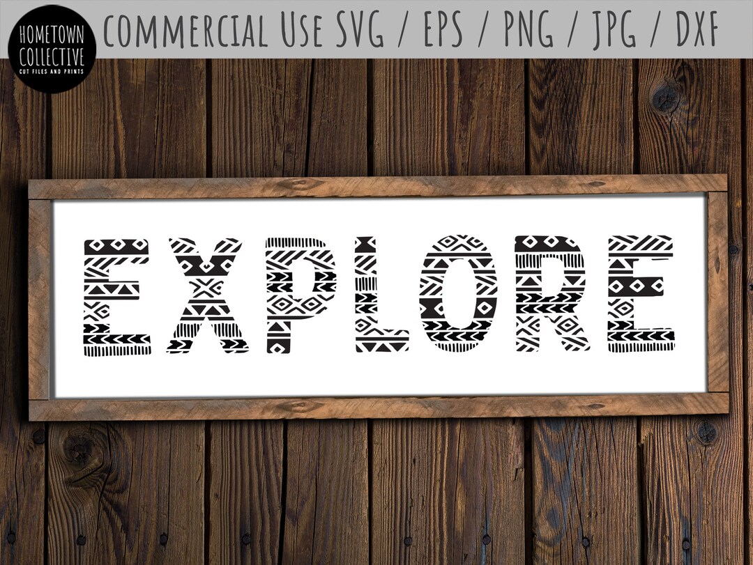 Svg Cut File Pattern Explore Svg Boho SVG Cut File - Pattern, Commercial Use - Etsy