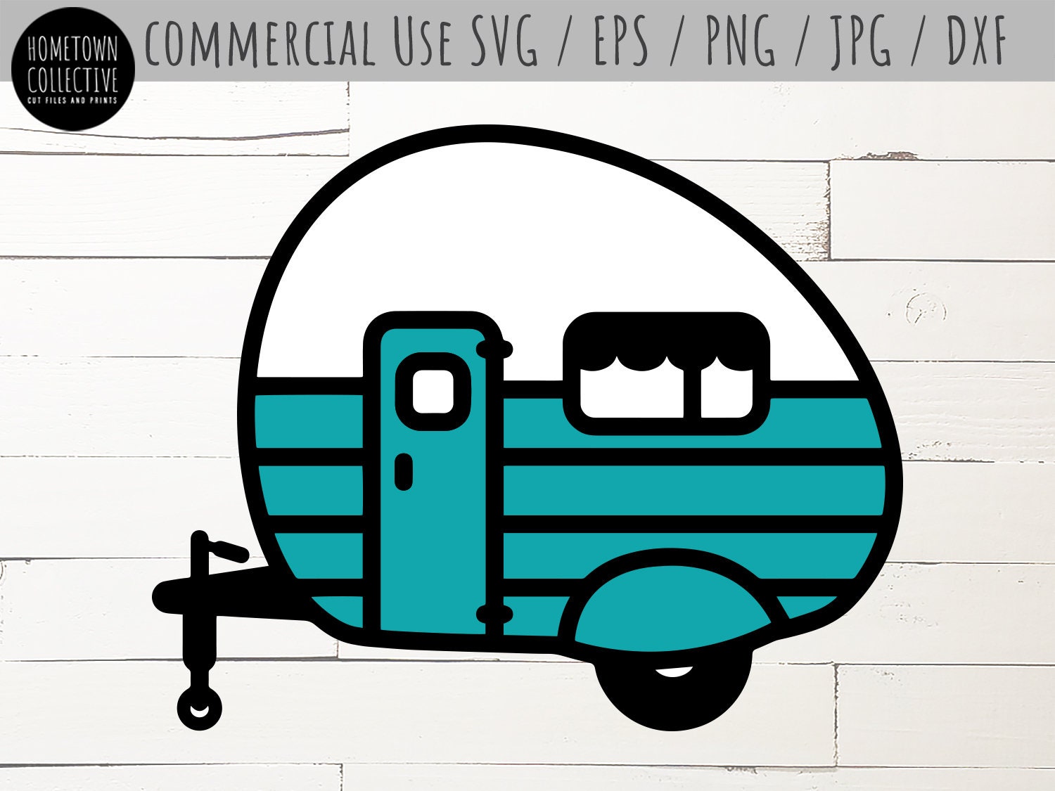 Camper Svg Retro Rv Easy Svg Cute Trailer Glamping | Etsy