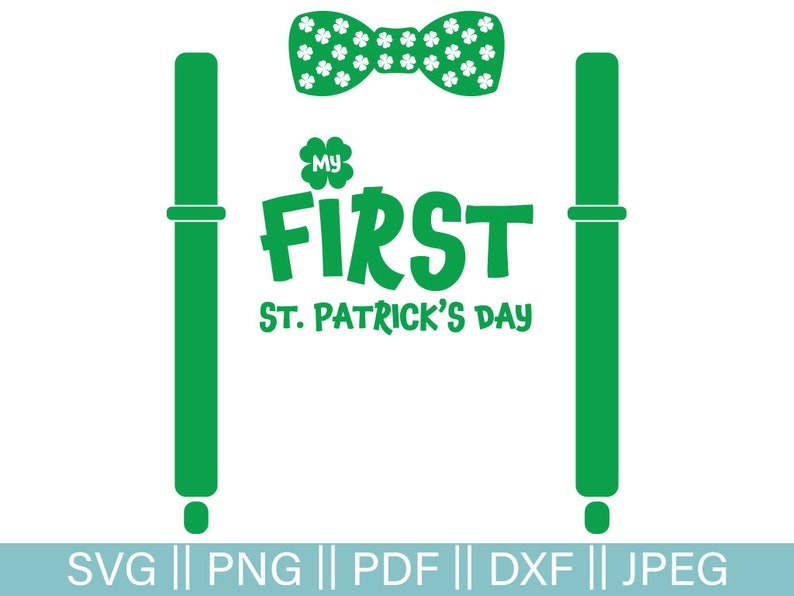 My First St. Patrick's Day SVG Cut File Commercial Use - Etsy