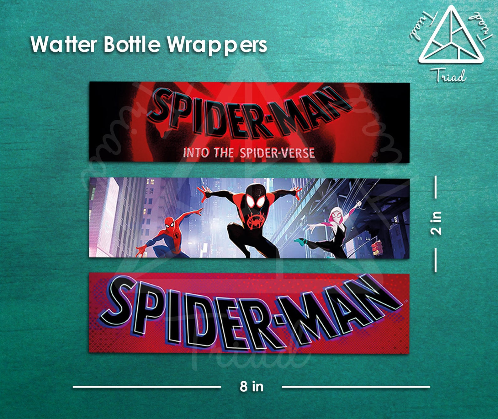 Spider-man Into the Spider-verse Printable Party Set, Party Kit, Spider ...