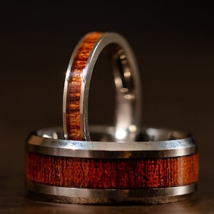 Wood Ring, Wood Wedding Band, Womens Wooden Band, Wooden Ring, Womens Ring, Wedding Band, Wooden Band, Koa Wood Ring, Wood ring for women
