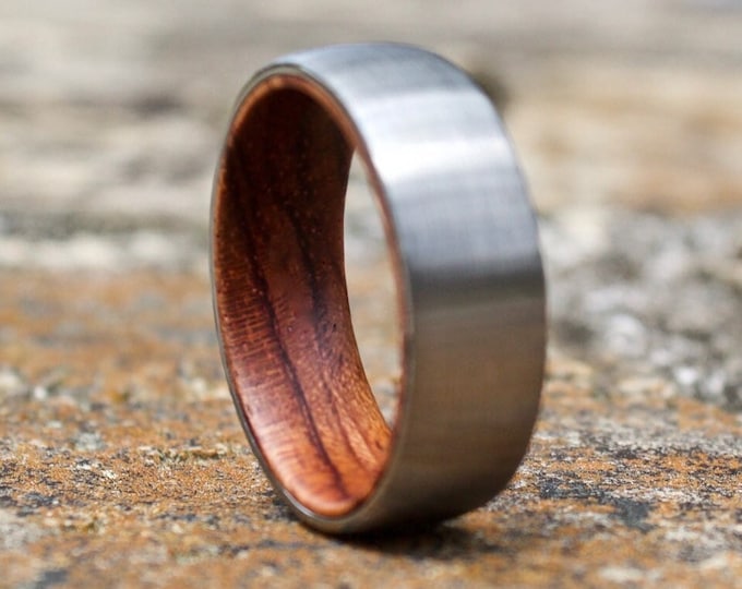 Wood Ring, Mens Wood Ring, Wood Wedding Band Men, Koa Wood Ring, Mens Wedding Band, Wooden Ring, Mens Wooden Ring, Wood Inlay Ring