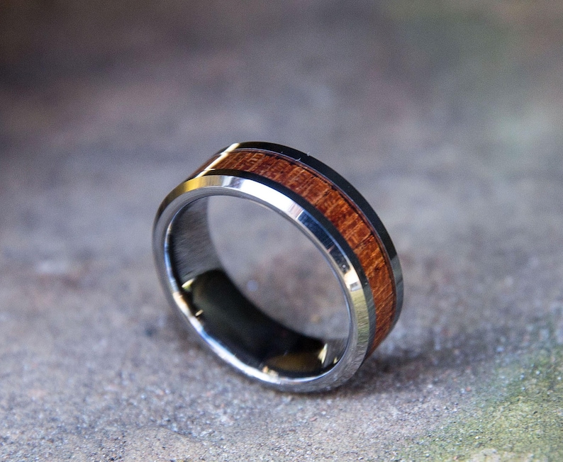 wooden inlay ring