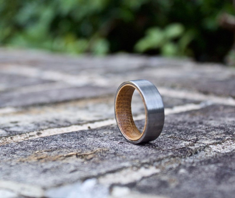 Mens Ring FREE Shipping Wooden Ring Wood Wedding Ring Wood Band Whiskey Barrel Ring Wood Wedding Band Mens Wooden Ring Wood Ring