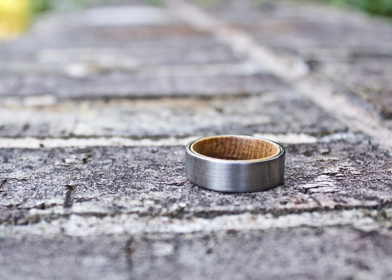 Mens Ring FREE Shipping Wooden Ring Wood Wedding Ring Wood Band Whiskey Barrel Ring Wood Wedding Band Mens Wooden Ring Wood Ring