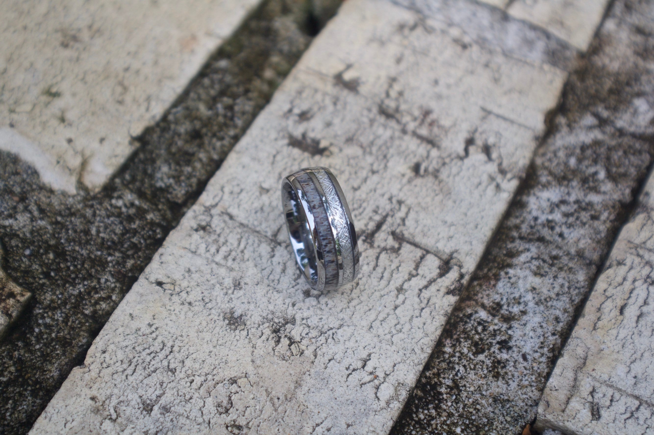 Antler Ring, Mens Antler Ring, Antler Wedding Band, Mens Wedding Band