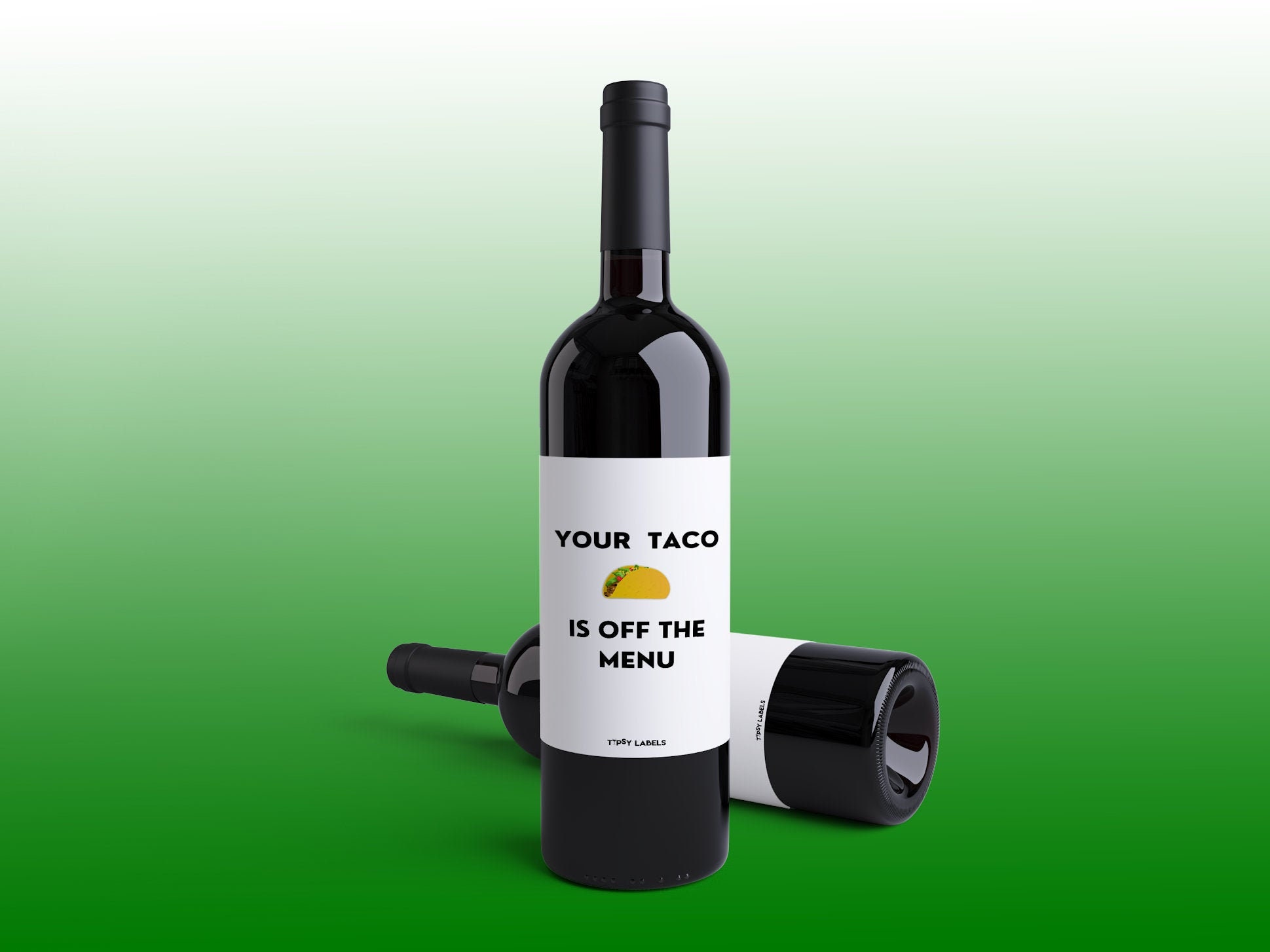 Your Taco Is Off The Menu Wine Label, Engagement Gift, Funny gift for bride, Just Engaged, Gift for engagement party, Fiance Gift