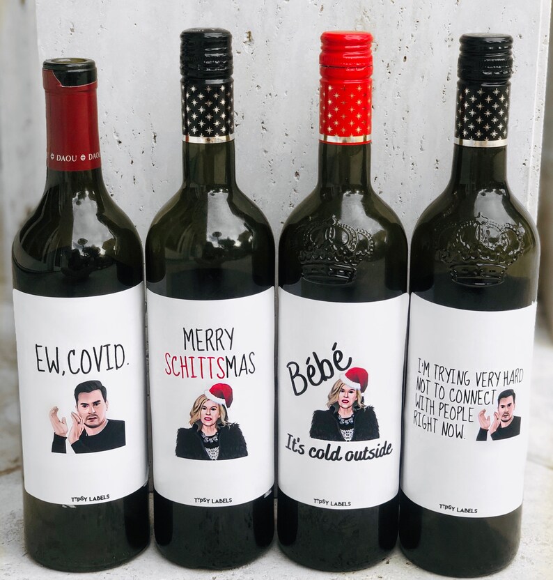 Schitts Creek Wine labels Schitts Creek Gifts Moira Rose Etsy
