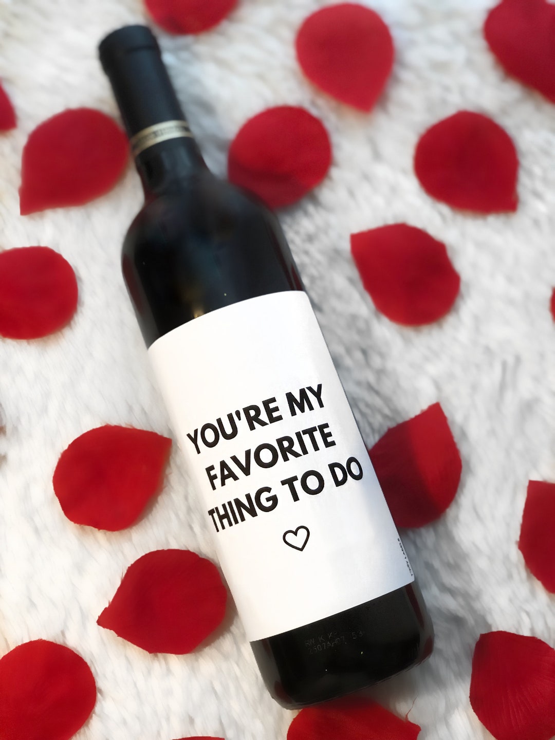You're My Favorite Thing to Do Wine Label, Anniversarys Day Gift, Gift ...