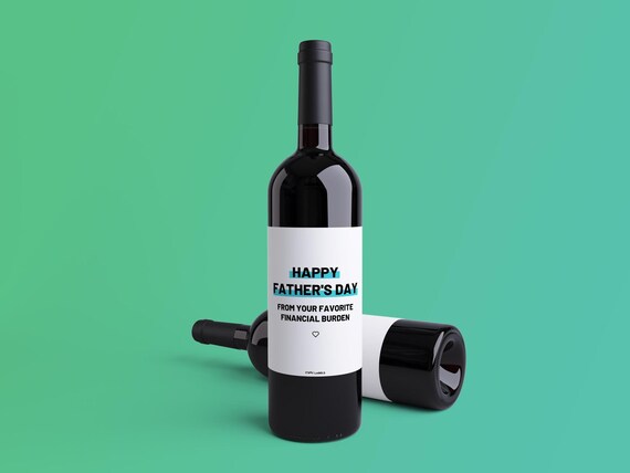 happy fathers day wine