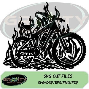 Mountainbike SVG, digitale Download-Datei - ideal für Cricut, Aufkleber, T-Shirt, Metall Wandkunst