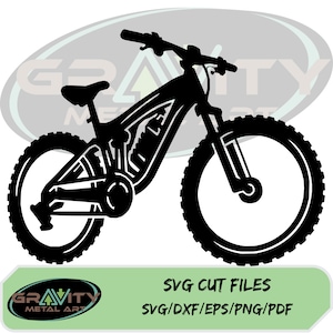 Mountainbike SVG, digitale Download-Datei - ideal für Cricut, Aufkleber, T-Shirt, Metall Wandkunst