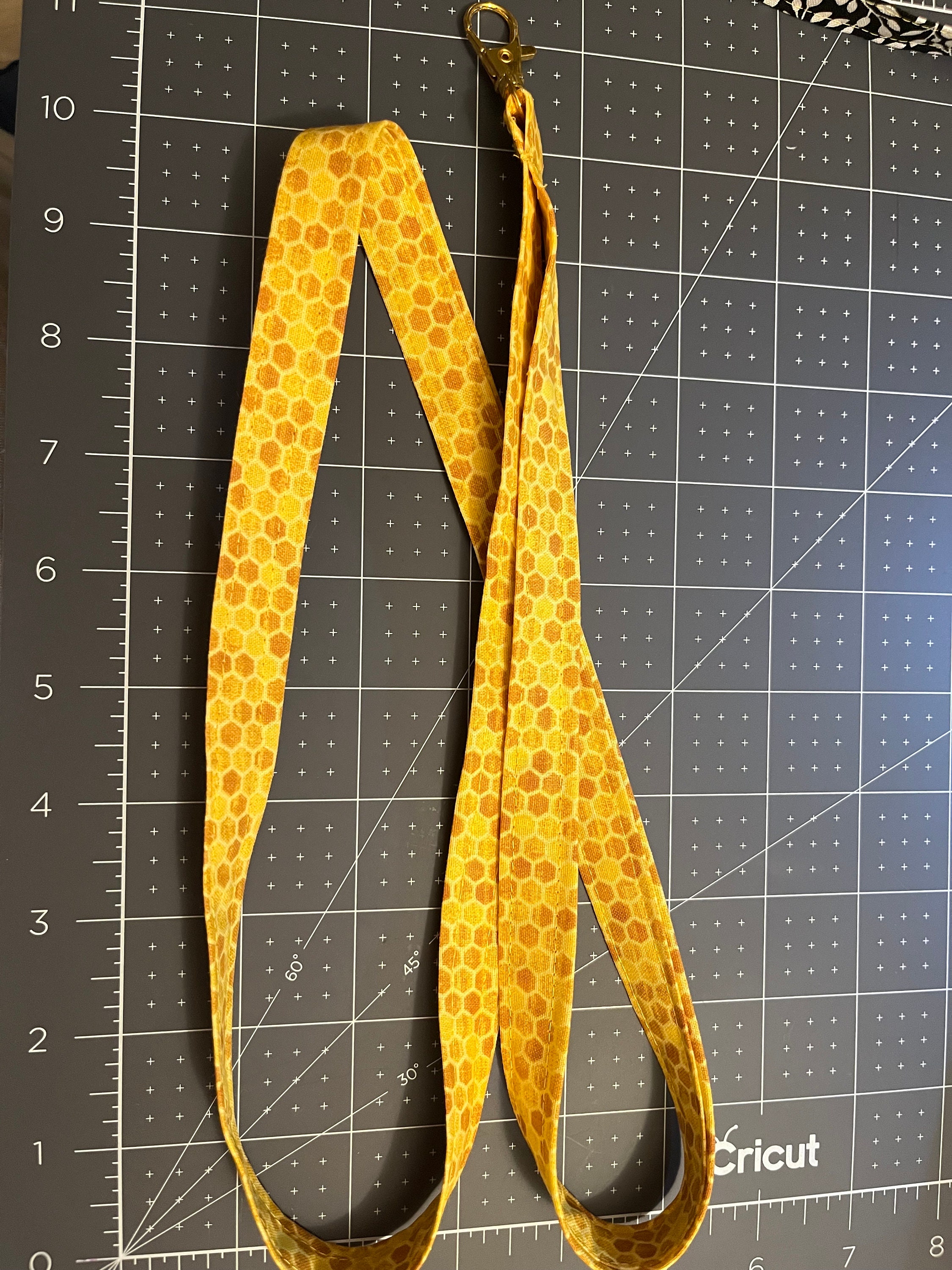 Lanyard | Bee Fabric Drop| Badge Holder | Teacher Necklace | Student