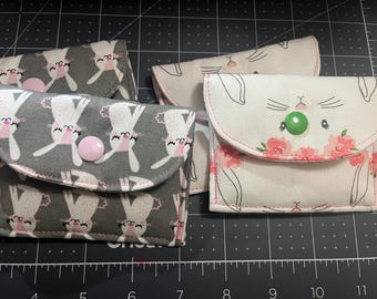 Easter Snap Coin Pouch, Small Pouch, Tiny Pocket Pal, AirPod holder, Teeny Padded Pouch, Coin Purse, Change Purse, Basket Stuffer, Easy Gift