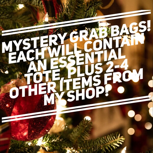 Mystery Grab Bags | Winter/Christmas Prints | Suprise Fun Items | Easy Giftable | Assorted Handmade Items