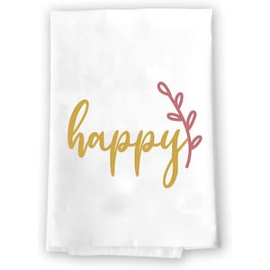 Boho Kitchen Towel | Folkulture Hand Towel | Bohemian Style Dish Tea Towel | Decorative Spring Summer Guest Bathroom Minimalistic Dishtowel