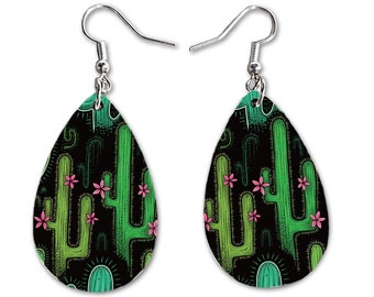 Southwest Style Earrings | Chic Summer Accessories | Novelty Earing Gift Set | Cowboy Dangle Earings | Birthday Anniversary Present for Her