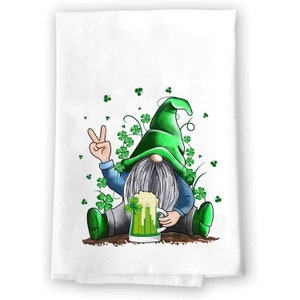 Saint Patrick's Day Home Decor | St. Patricks Decorative Towel |  Holiday Decoration | Shamrock Kitchen Towel | Bathroom Handmade Hand Towel