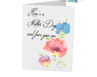 Mothers Day Card Gift | From Son | Funny cute daughter in law