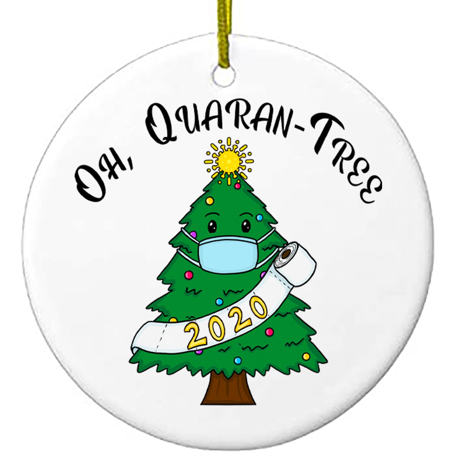 2020 Christmas Ornaments Quarantine Gift Oh Quarantree Etsy