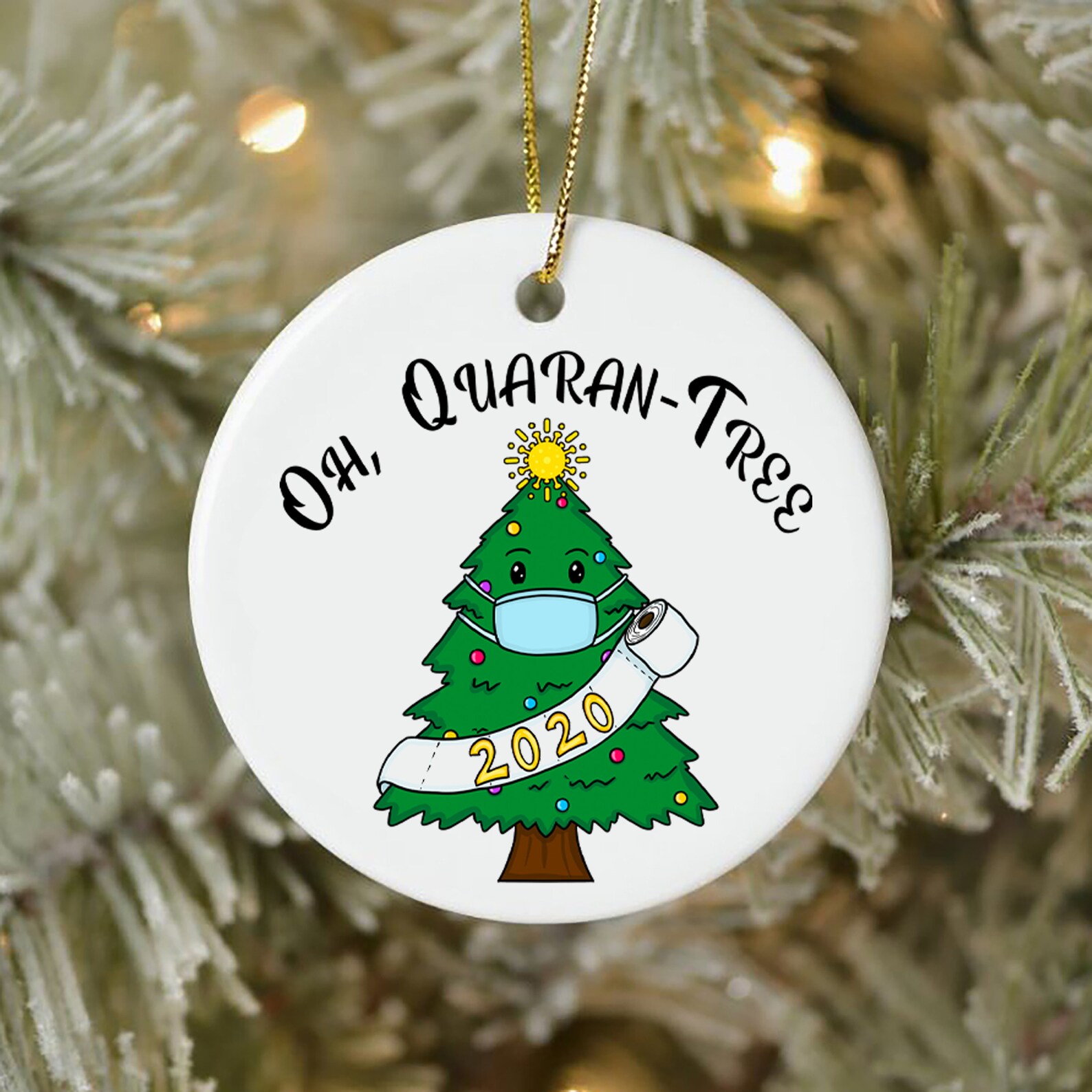 2020 Christmas Ornaments Quarantine Gift Oh Quarantree Etsy