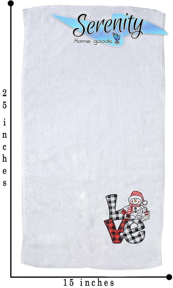 Christmas Kitchen Towels Buffalo Plaid Red and Black Dish Towels Merry  Christmas Hand Towels Decorative Happy Holiday Kitchen Towel Jingle Bells  Tea