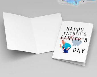 Funny Card For Dad | Happy Farters Day | Father&#39;s Day Birthday Hilarious | Fathers Day Cards | Father Day Card Gift