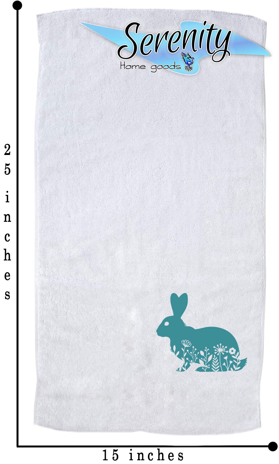 Peter Cottontail & Company Rabbit Bunny White Towel Home Decor Vacation Decorations House Warming Gift Present Spring Farmhouse Easter Home Decor Decorative Kitchen and Bath Hand Towel 