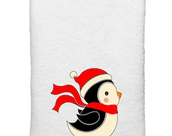 Decorative Kitchen Bath Hand Towels Skating Penguin Home Decor Holiday Decorations XMAS Gift Present Cute Funny Christmas Etsy