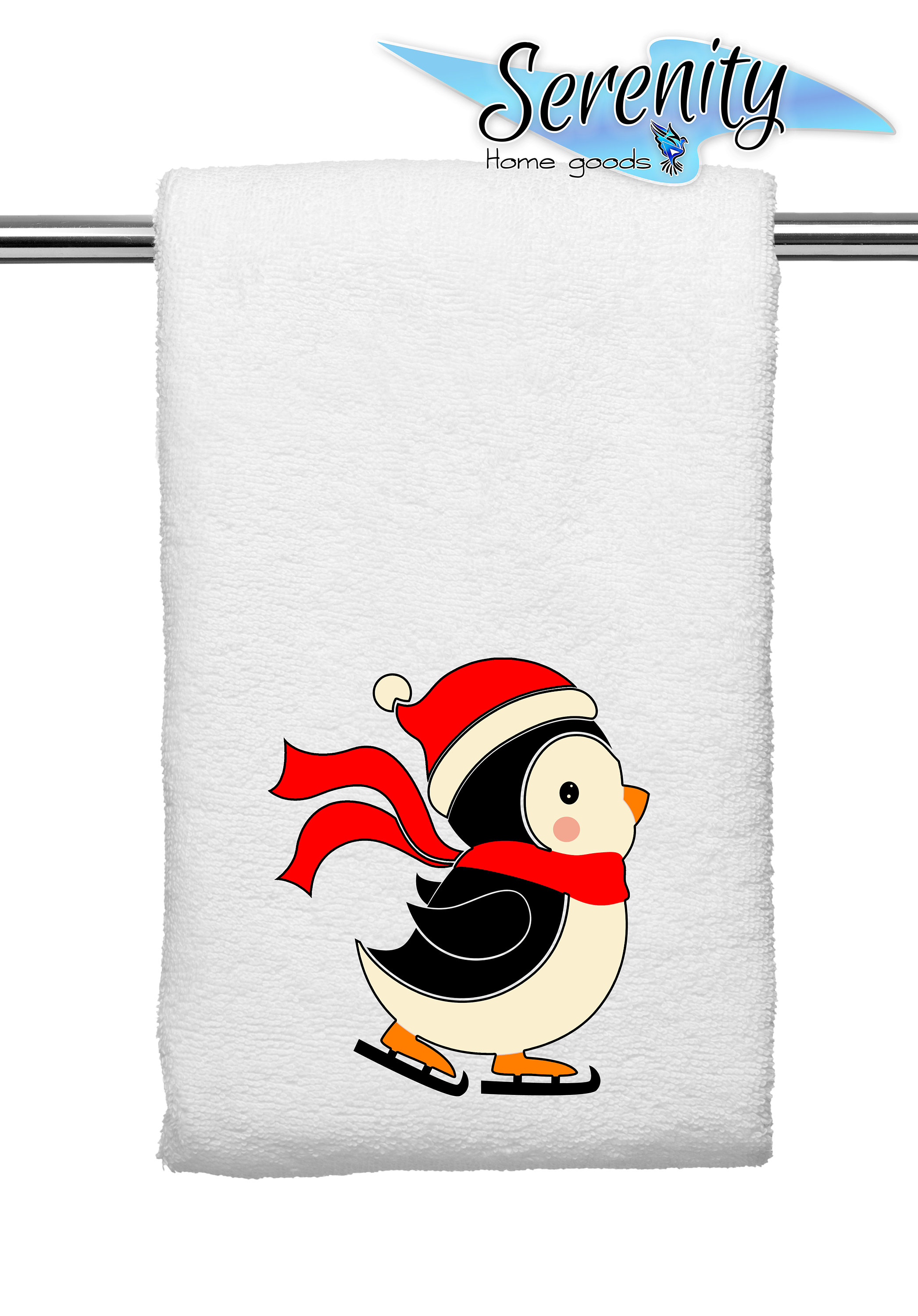 Penguin hand towels deals