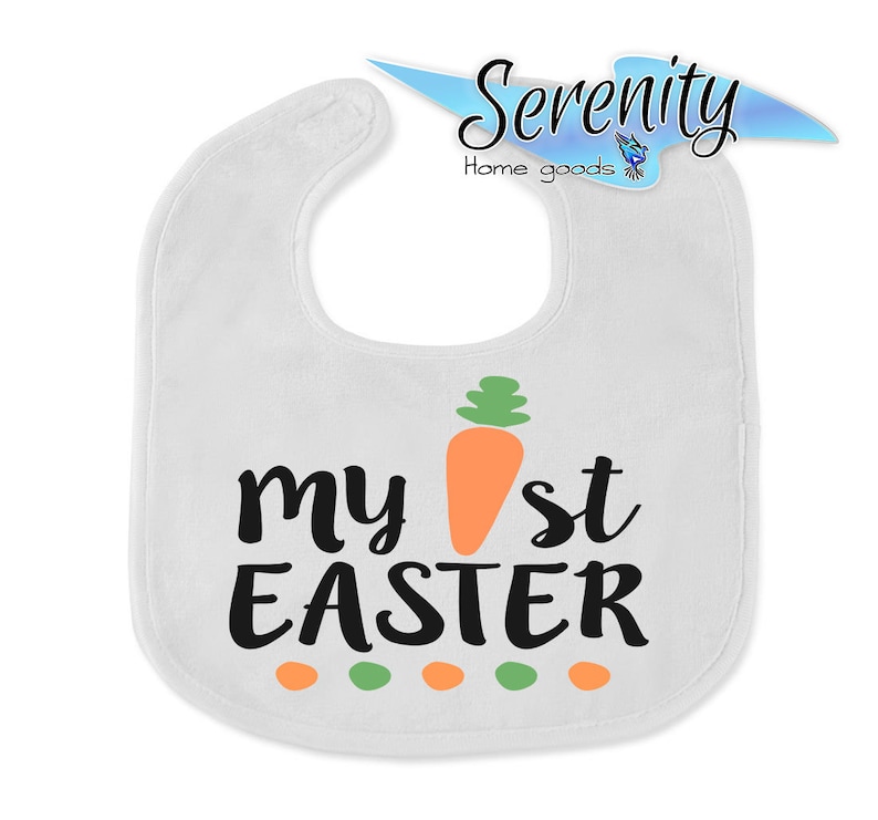 My 1st Easter Baby Bib Adorable Bibs Spring Carrot Bunny Etsy