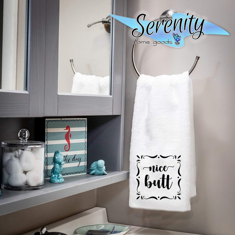 Funny Bathroom Home Decor Bath Hand Towels Handmade - Etsy