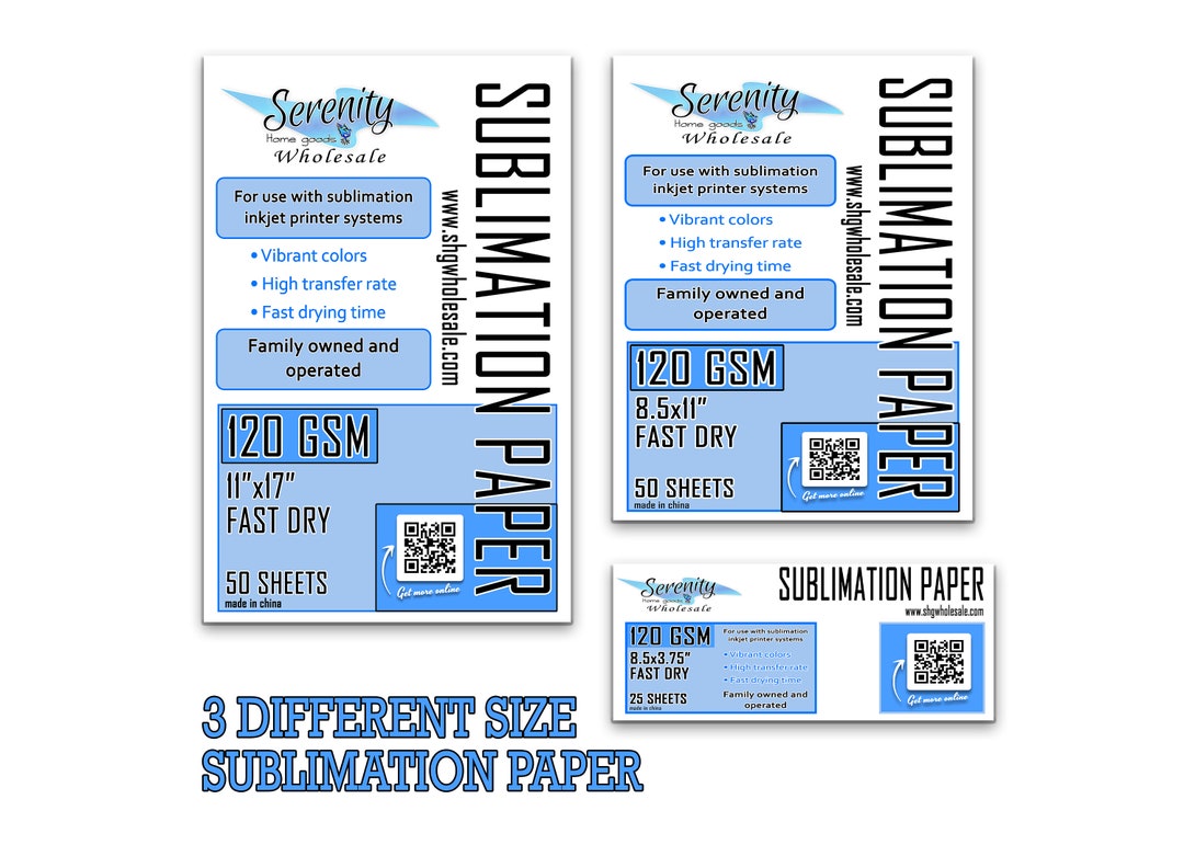 A-SUB Sublimation Paper 120g A4 8 1/4x 11 3/4 