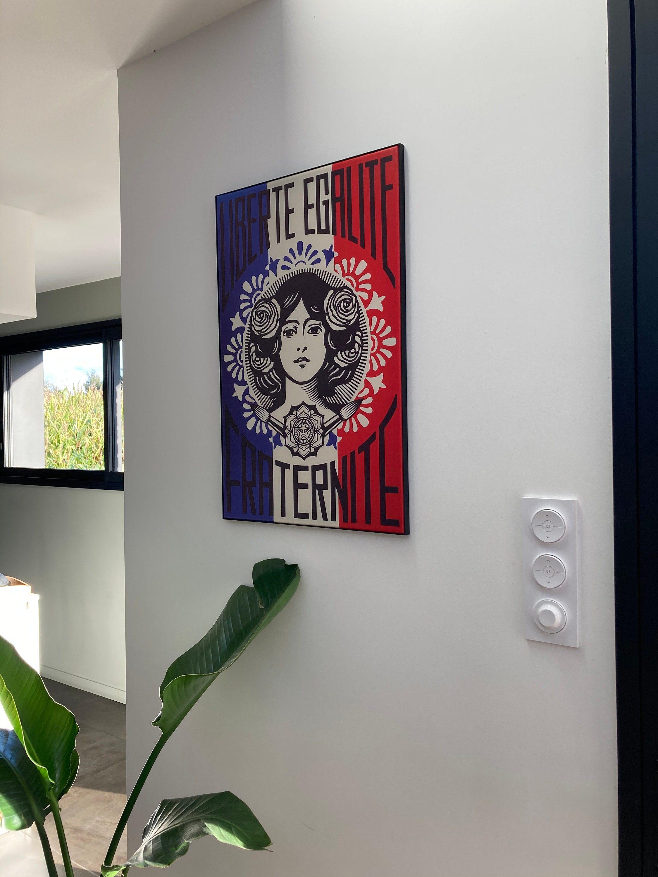 Toile Tendu Liberté Égalité Fraternité