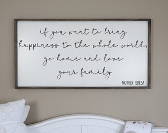 Family quote sign | Etsy